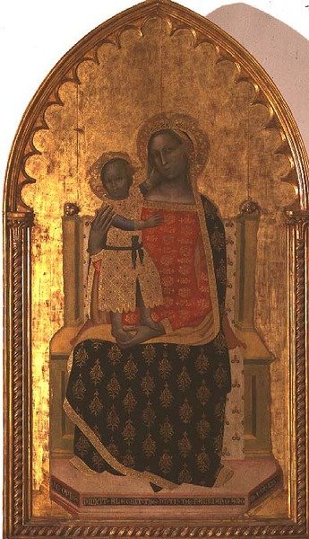 エントロントされたマドンナと子供 作： アレグレット・ヌジ