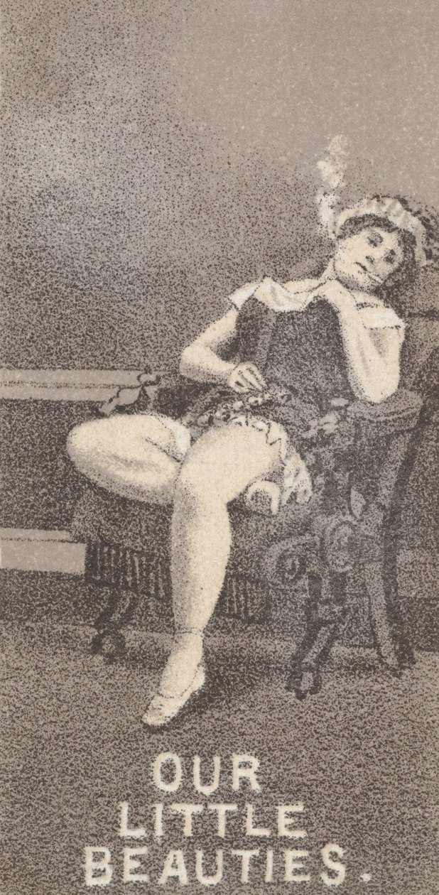 女優シリーズ N57 より、アレン & ジンテの私たちの小さな美しさのシガレットを宣伝しています..., 1890. 作： アレンとジンター