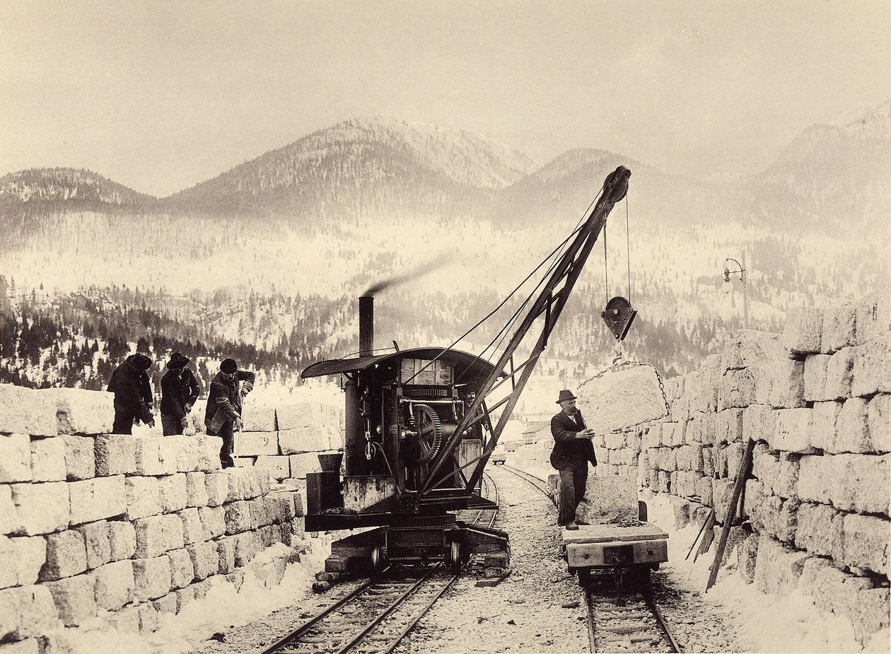 1897年に着工されたヴォルヒナー・トンネル。1905年撮影（写真） 作： アロイスビール