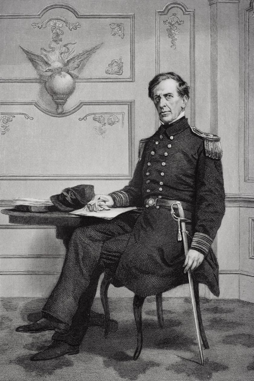 チャールズ・ウィルクスの肖像（1798-1877） 作： アロンゾチャペル