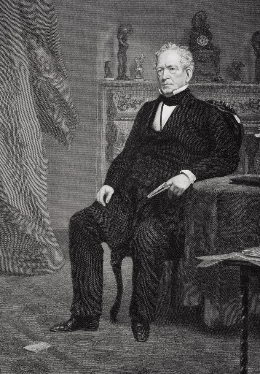 エドワードエベレット（1794-1865）の肖像 作： アロンゾチャペル