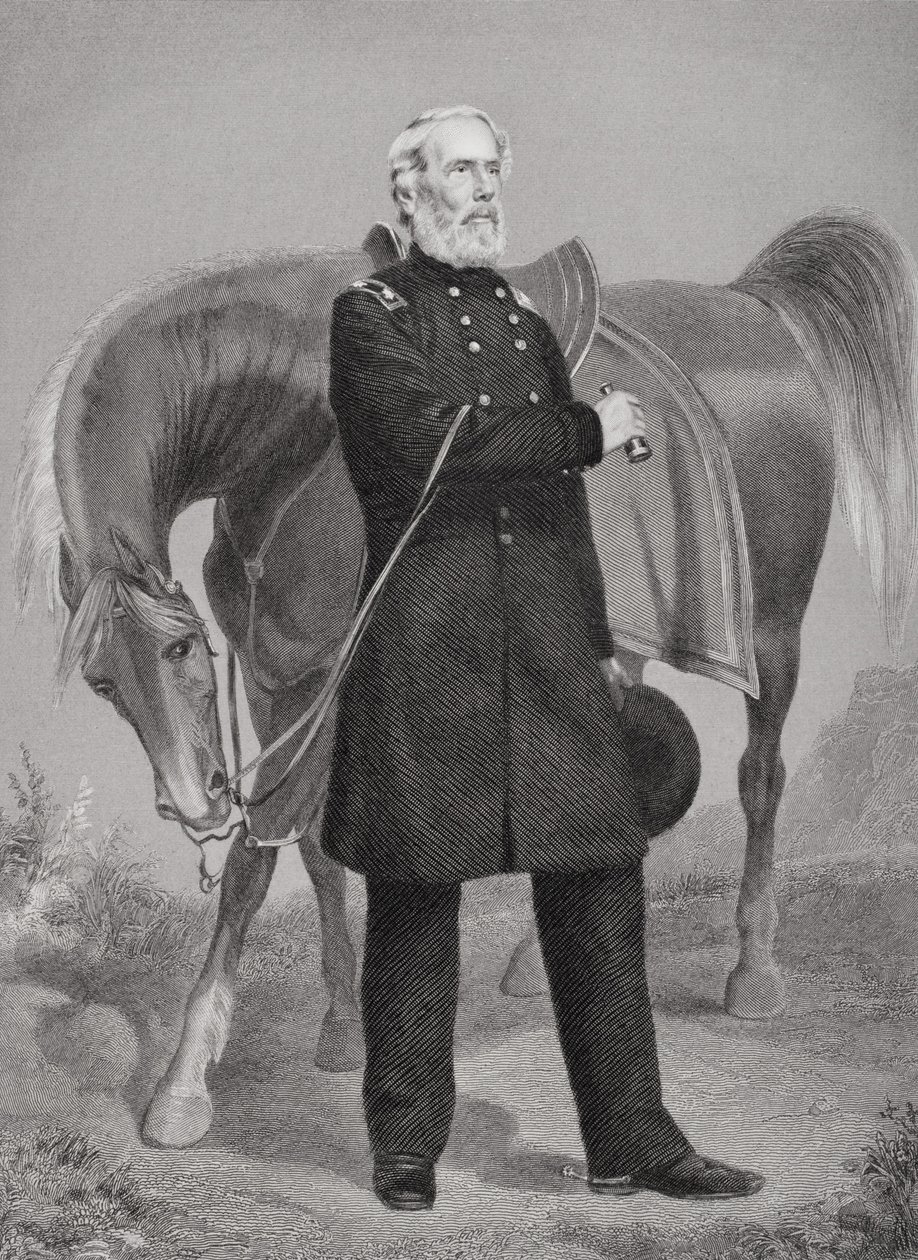 エドウィンヴォースサムナー将軍の肖像（1797-1863） 作： アロンゾチャペル