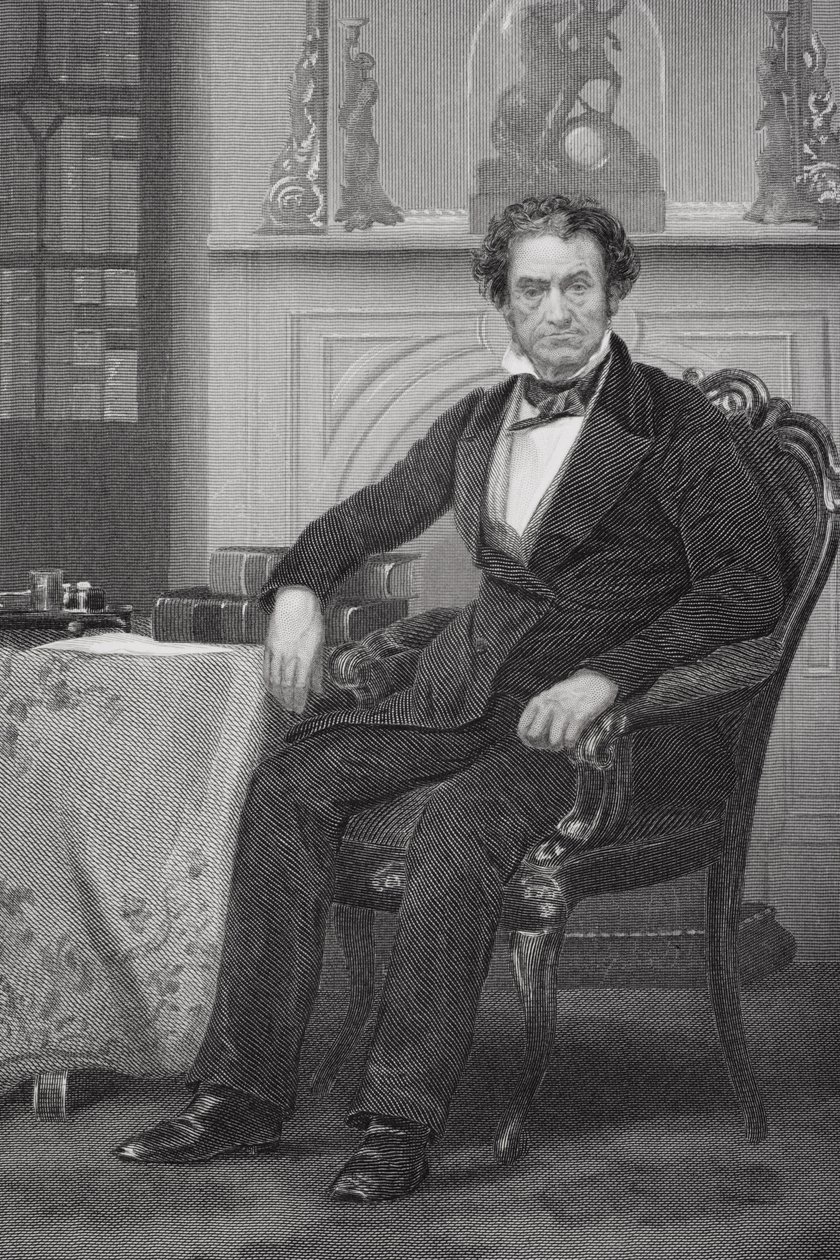 Rufus Choate（1799-1859）（litho）の肖像 作： アロンゾチャペル