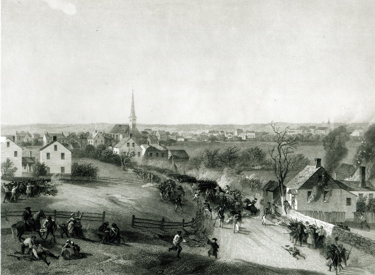ジェームズSmillieによって刻まれた、1775年4月、コンコードからのイギリス軍の後退 作： アロンゾチャペル
