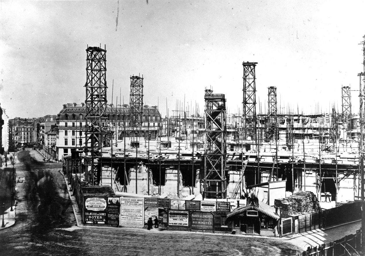 1864年9月、パリのオペラ座の建物 作： アルフォンス・リーバート