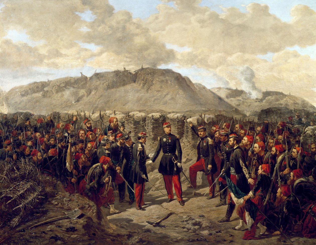 クリミア戦争（1853-1856）：パトリス・マクマホン元帥とマラコフのズアブ隊 作： アルフォンス・アントワーヌ・アイヨー