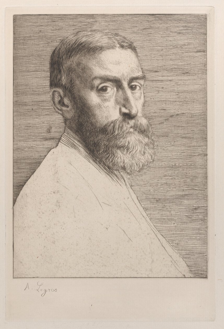 サー・エドワード・ジョン・ポインターの肖像、1877年。 作： アルフォンス・レグロス