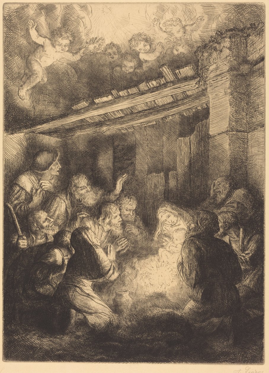 『羊飼いたちの礼拝』（The Adoration of the Shepherds） 作： アルフォンス・レグロス