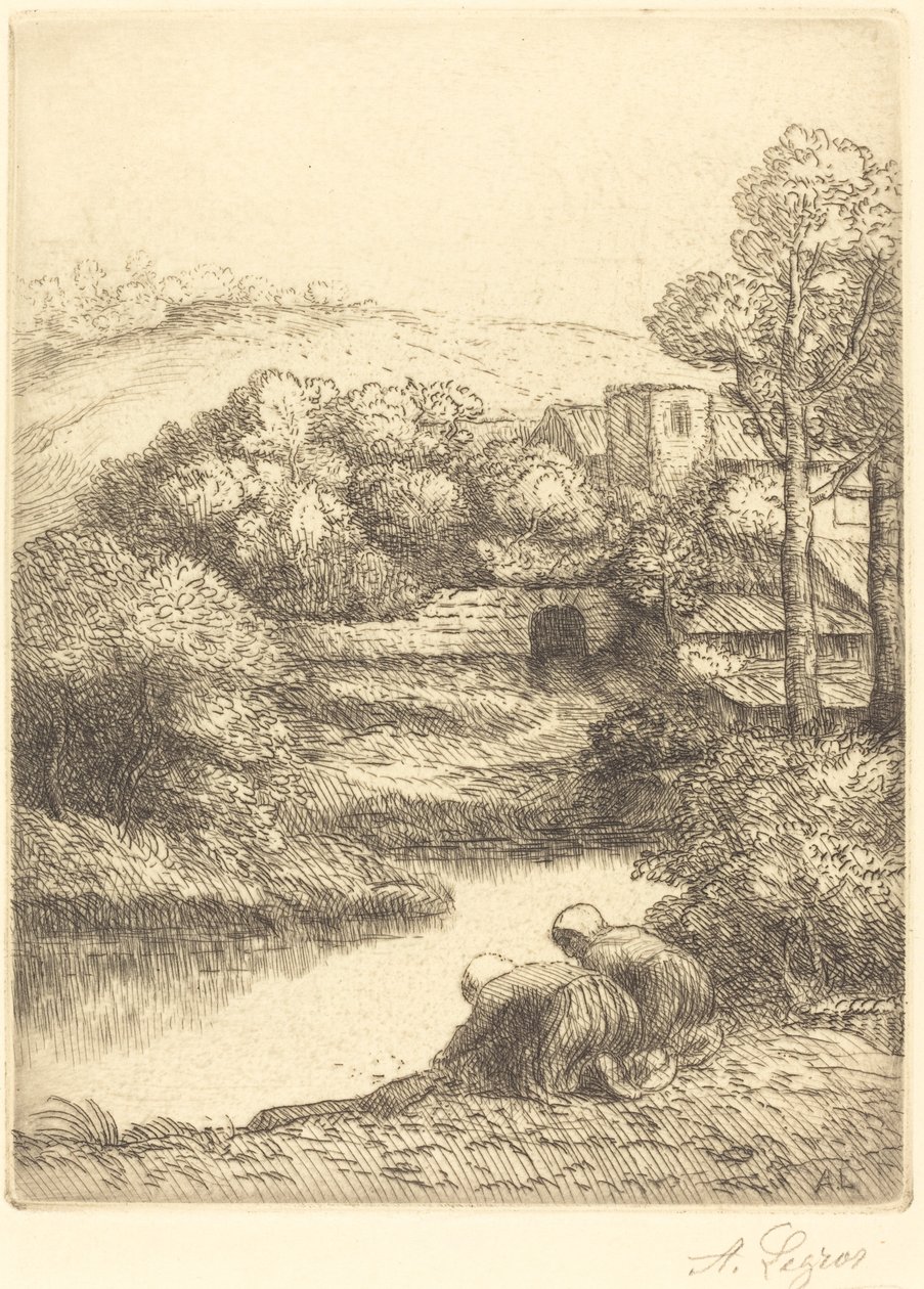 The Washerwomen Le lavoir と呼ばれるウォッシュハウスは、Les Laveuses を愛用しています。 作： アルフォンス・レグロス