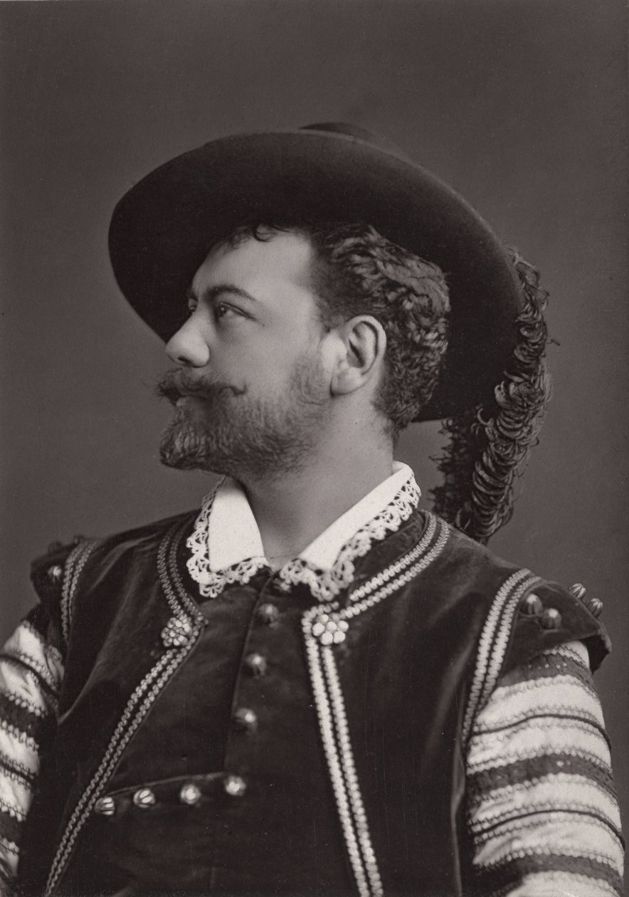 ヴィクトル・モーレル（1848-1923）の肖像 モーツァルトのドン・ジョヴァンニ役のフランス人バリトン歌手 - 撮影はアルフォンス・ジャスティン・リーバート（1827-1914）。 作： アルフォンス・リーバート