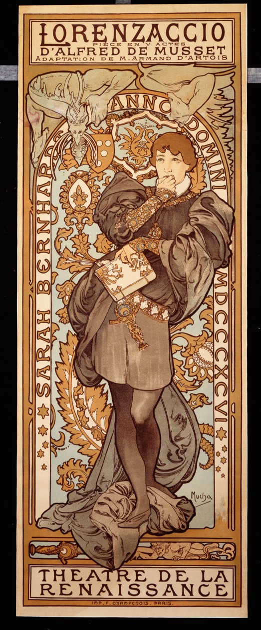 ロレンツァッチョ、1896 作： アルフォンス・ミュシャ