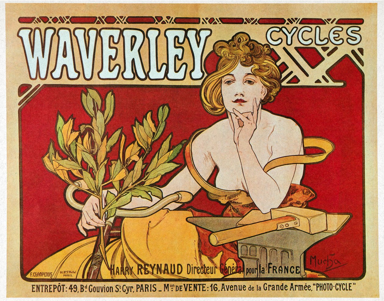 Waverleyサイクルの広告ポスター