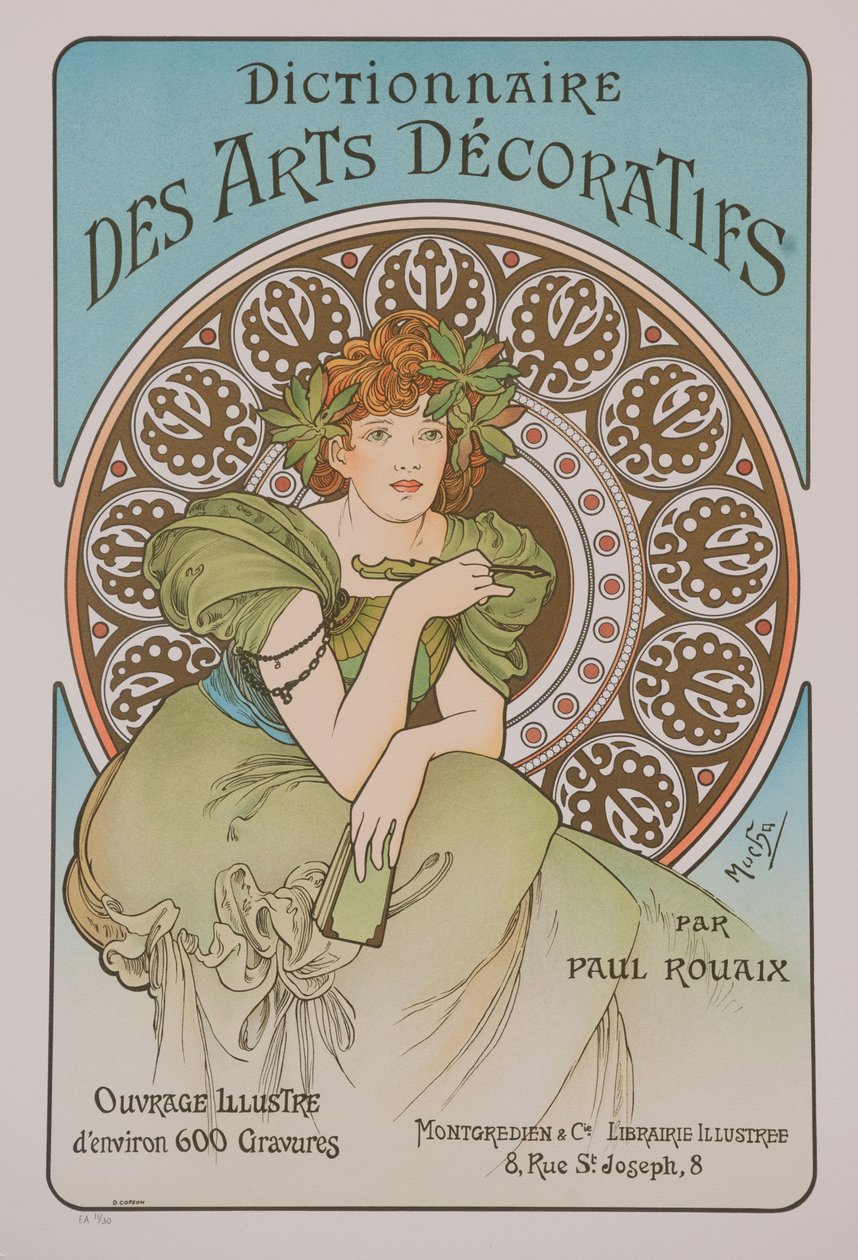 装飾芸術の辞書、1902。 作： アルフォンス・ミュシャ