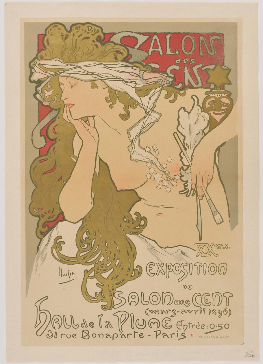 ［サロン・デ・サン。1896年3月-4月］ 作： アルフォンス・ミュシャ