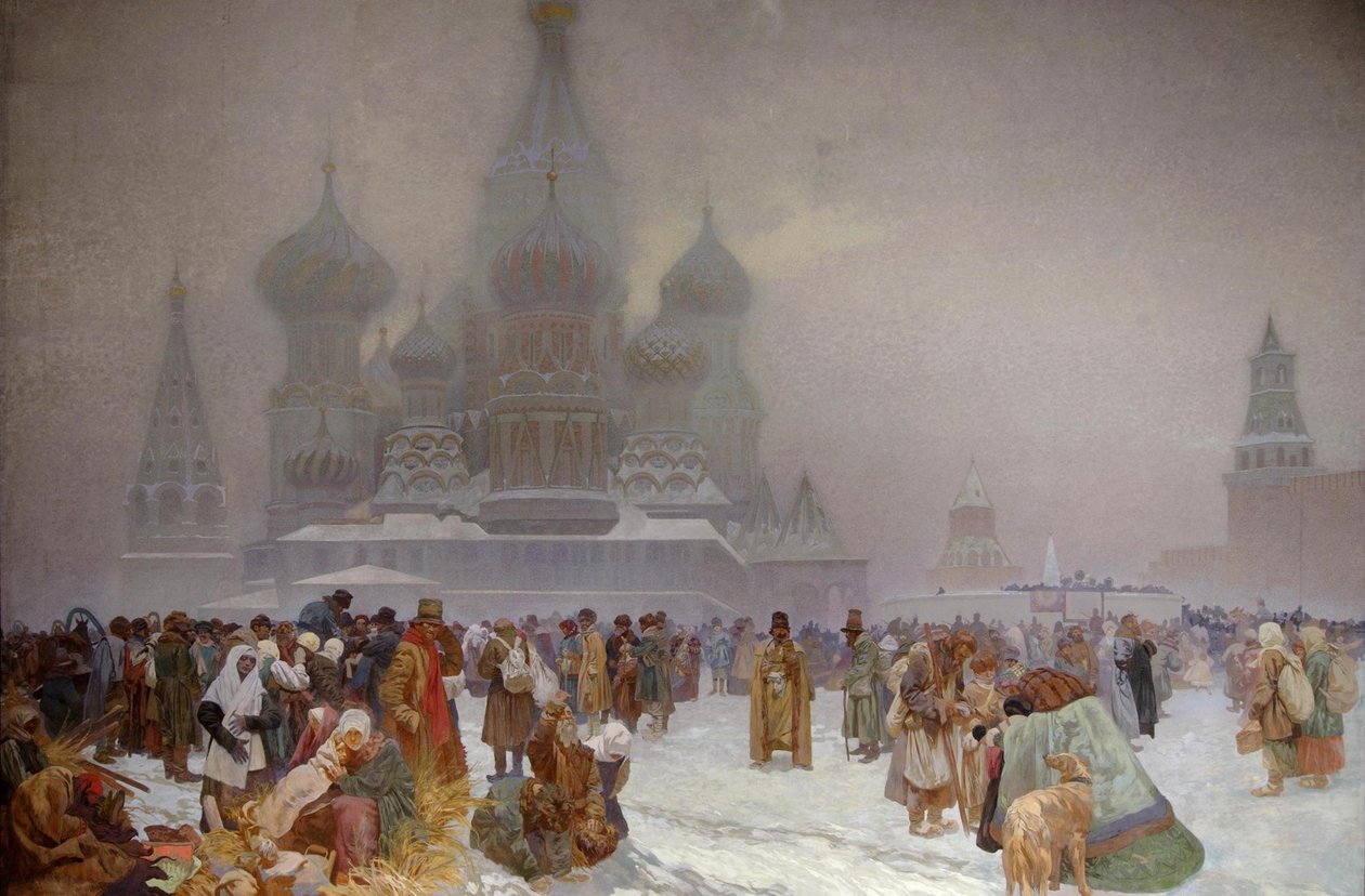1914年のロシアにおける農奴制の廃止 作： アルフォンス・ミュシャ