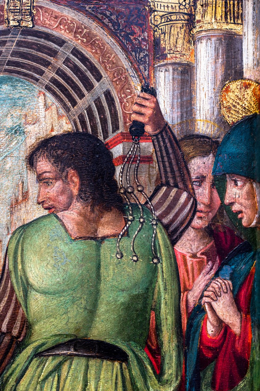 キリストの鞭打ち 作： Ambrogio da Fossano (c.1460 1523) (サークル)