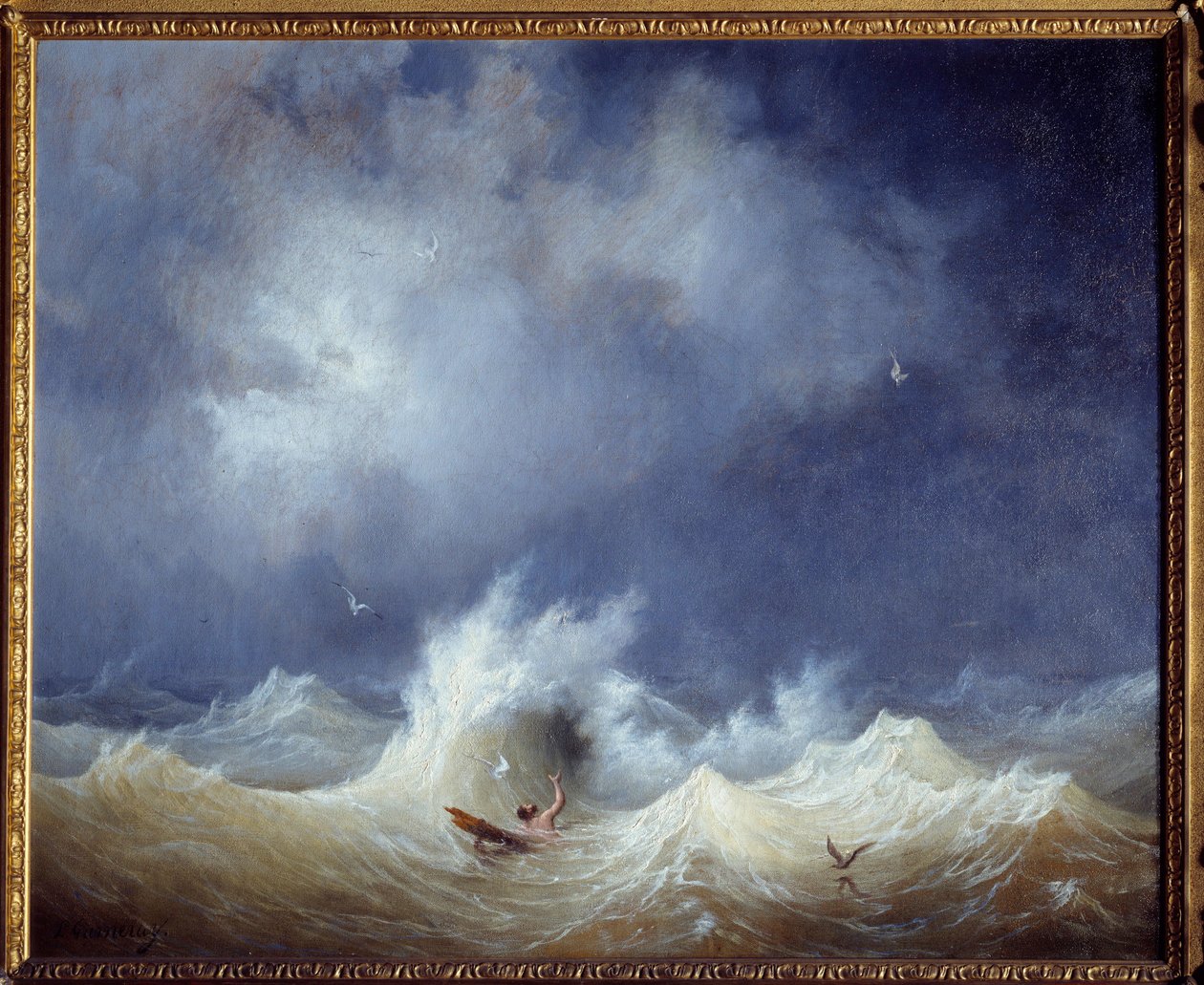 難破船 絵画 アンブロワーズ・ルイ・ガルネレー（1783-1857） 19世紀 ブレスト、ボザール美術館 作： アンブロワーズルイガーネレイ