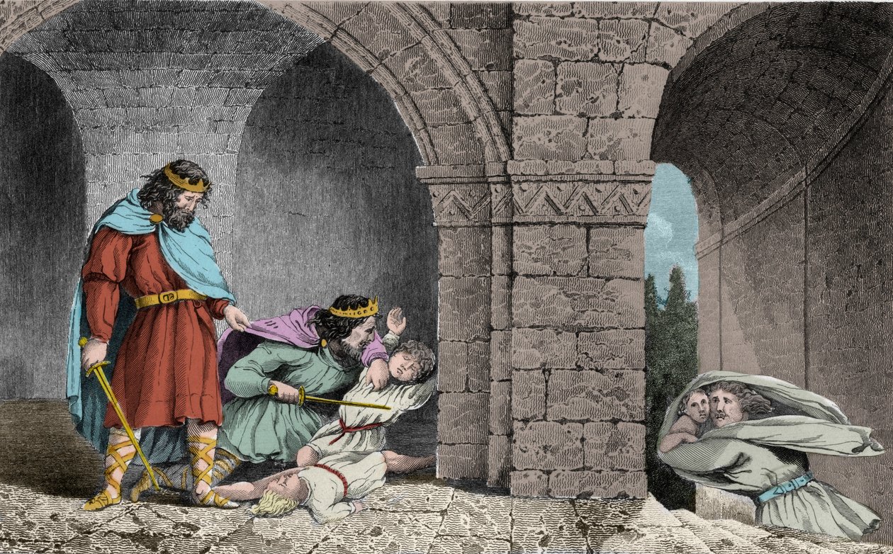 Childebert I (c498-558) at the Murder of his Brothers