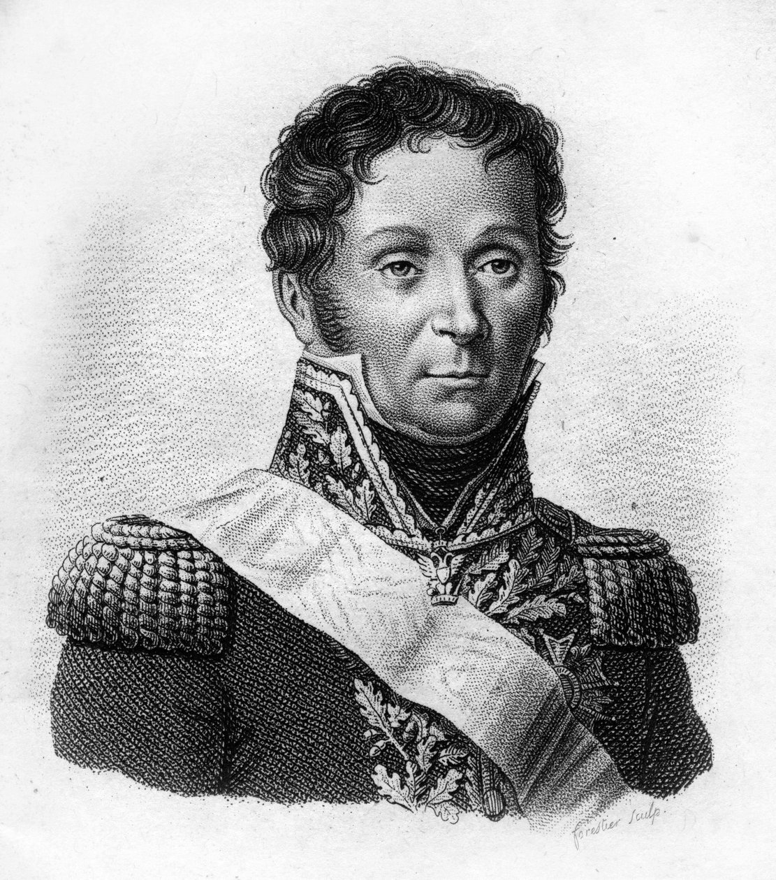 François Etienne Kellermann Fils (1770 to 1835)、騎兵将軍。"Portraits of the French generals following the victories and conquests of the French "に掲載。1818年にAmbroise Tardieuが彫ったもの。ステラコレクション。 作： アンブロワーズ・タルデュー