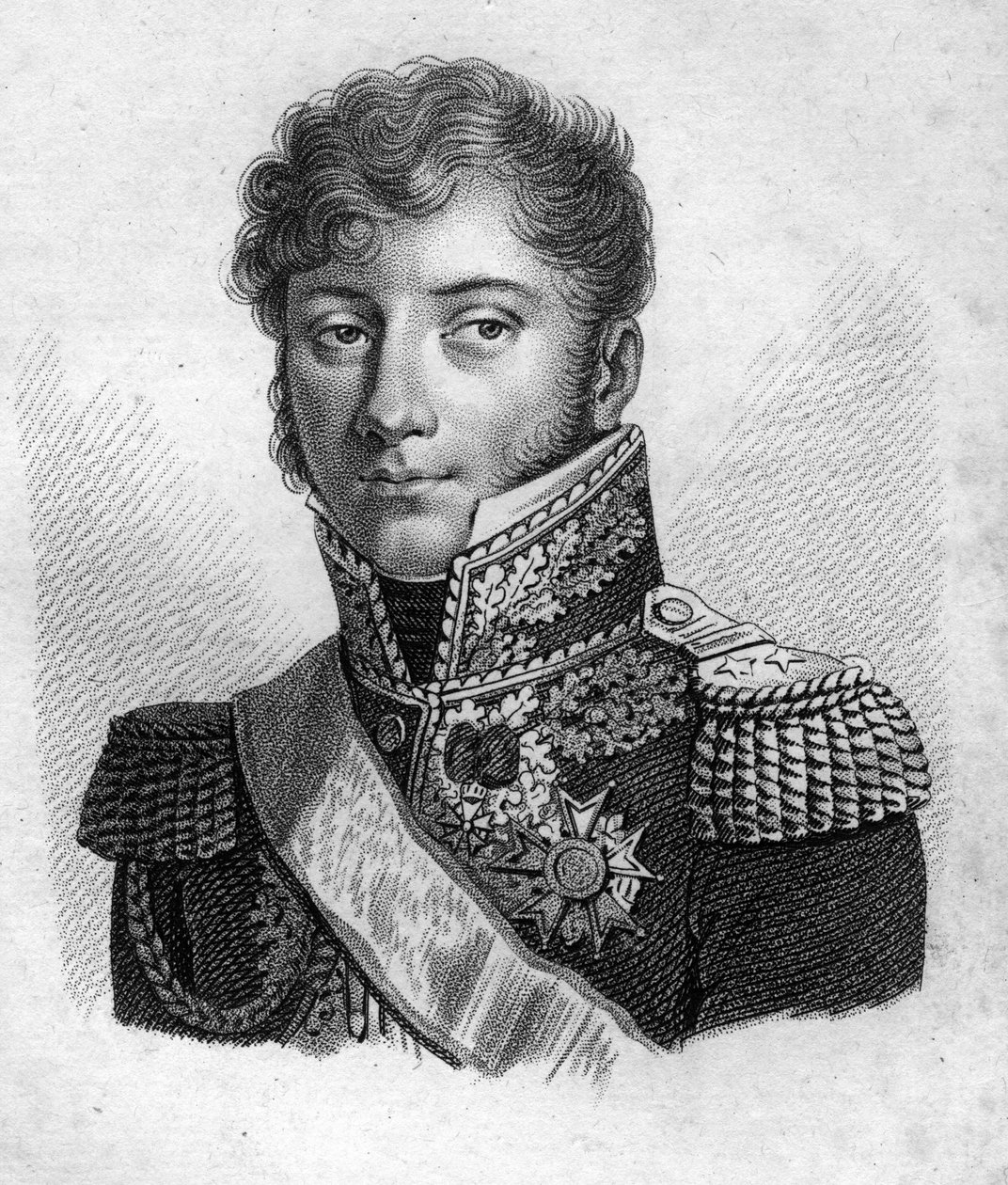 Montholon.Charles Tristan, Count of Montholon General français (1783 to 1853).in "Portraits of the French generals following the victories and conquests of the French".1818年にAmbroise Tardieuが彫ったもの。ステラコレクション。 作： アンブロワーズ・タルデュー