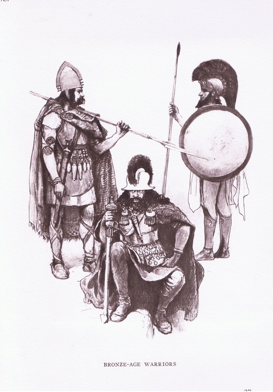 青銅器時代の戦士たち（「ローマの兵士」のイラスト 作： アメディー・フォレスティエ