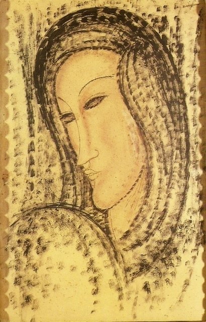 若い未亡人の肖像画 作： アメデオ・モディリアーニ