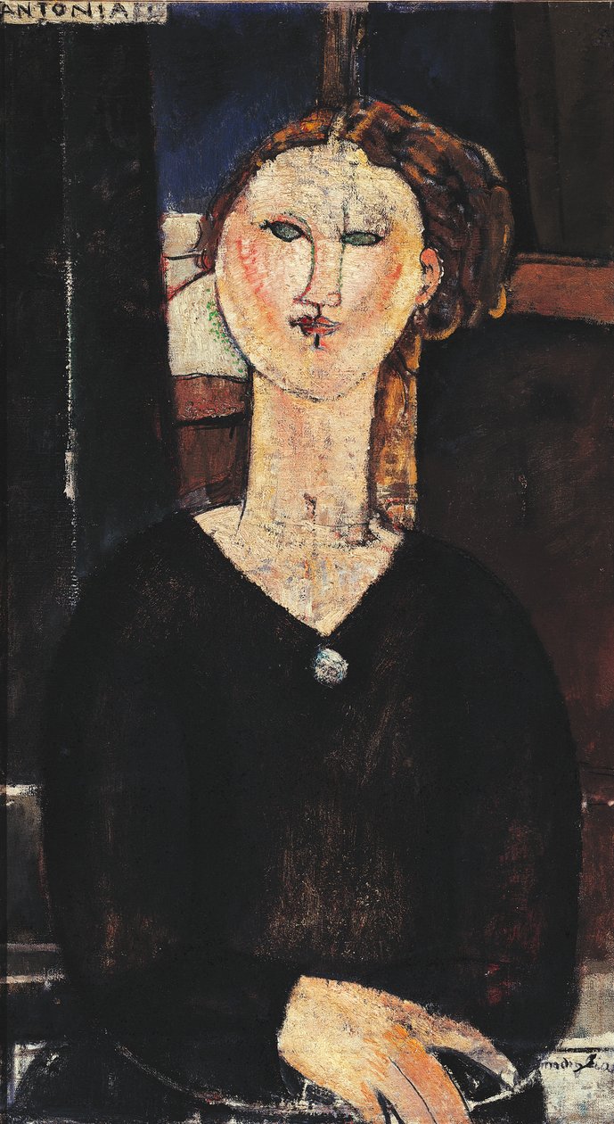 アントニア、1915年頃 作： アメデオ・モディリアーニ
