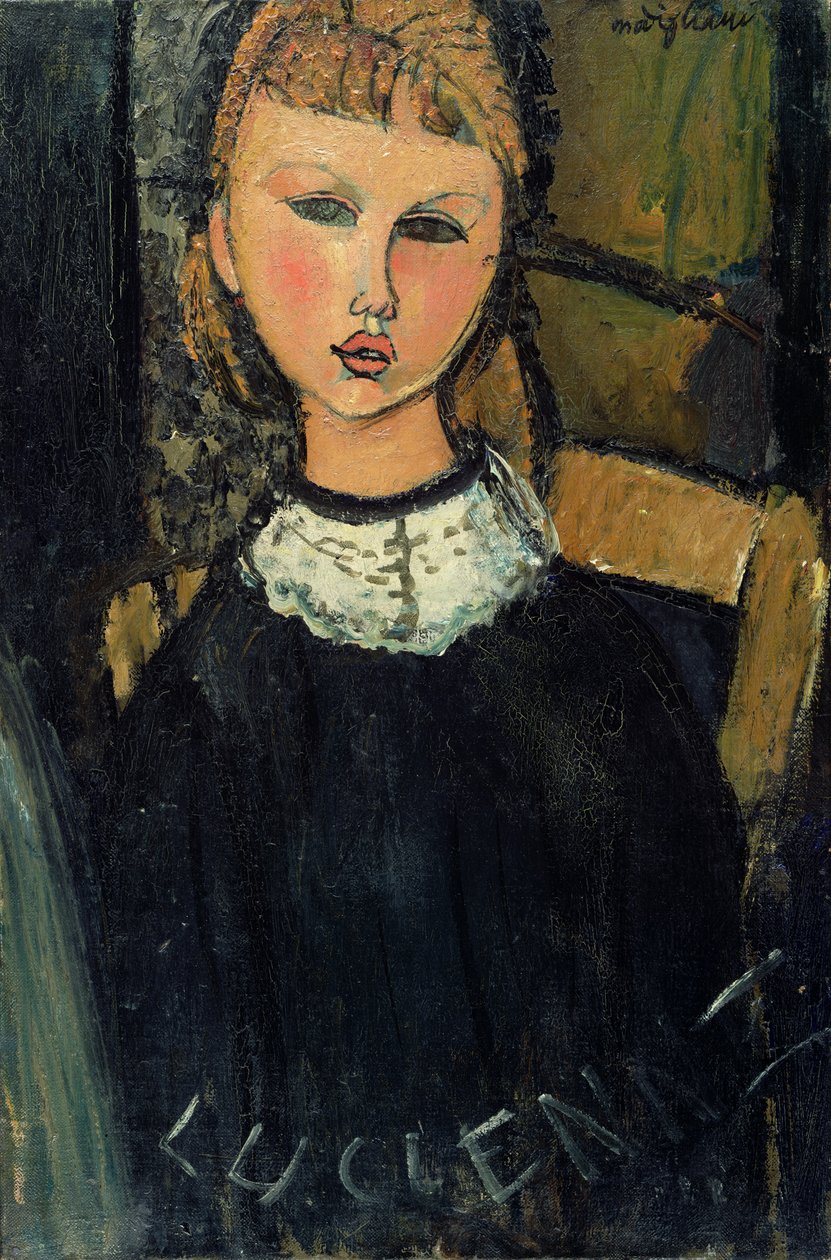ルシエンヌ、1916〜17年頃 作： アメデオ・モディリアーニ