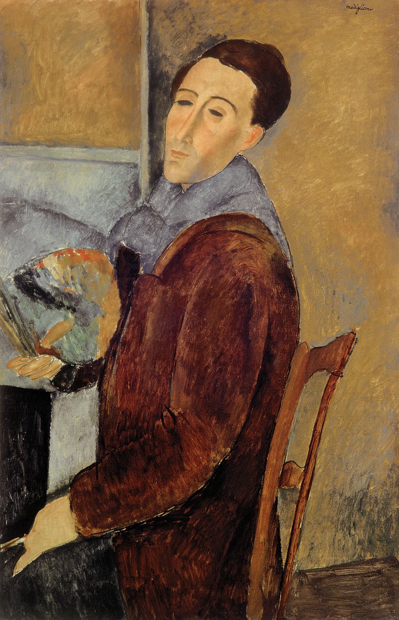 自画像、1919 作： アメデオ・モディリアーニ