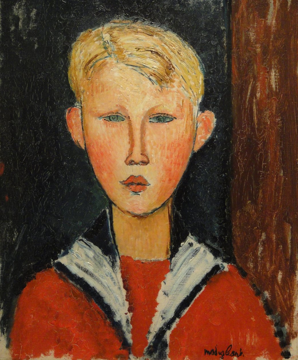 青い目の少年 作： アメデオ・モディリアーニ