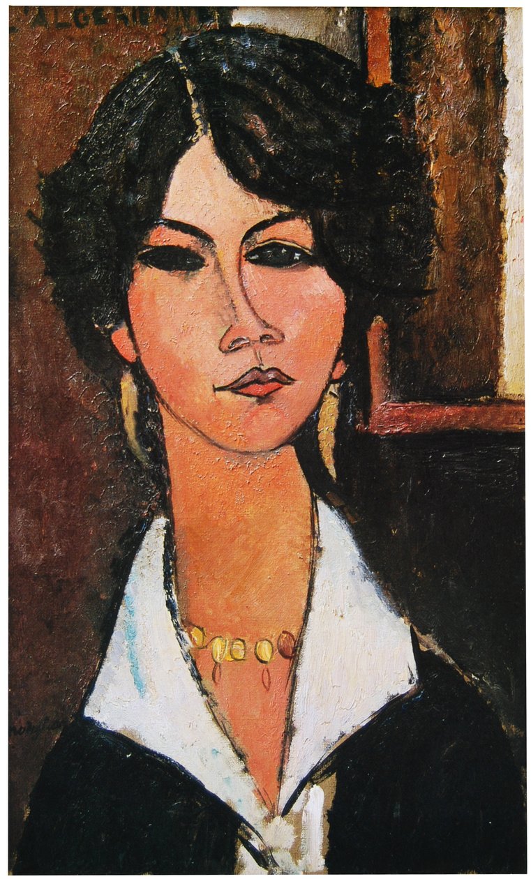 仏語: アルジェリア人
ドイツ語： Algerierin 作： アメデオ・モディリアーニ