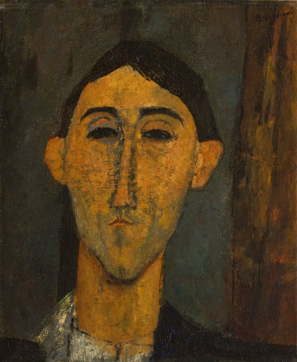 男の頭、1915〜16年頃 作： アメデオ・モディリアーニ