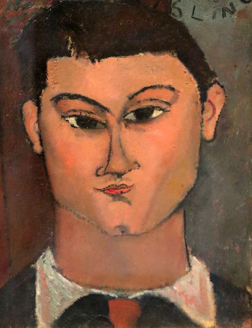 イタリア語：画家モイゼ・キスリングの肖像 作： アメデオ・モディリアーニ