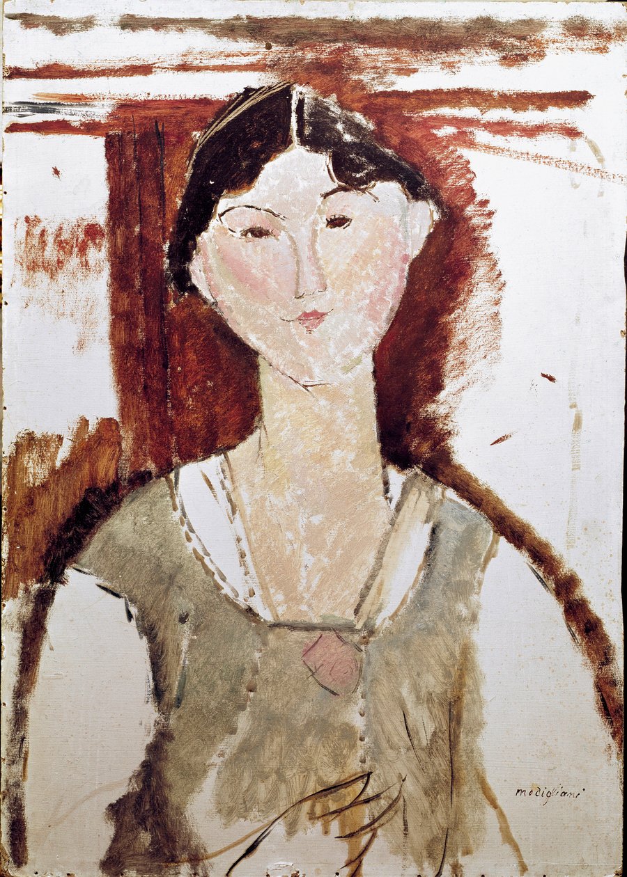 ベアトリス・ヘイスティングスの肖像。アメディオ・モディリアーニの絵画 作： アメデオ・モディリアーニ