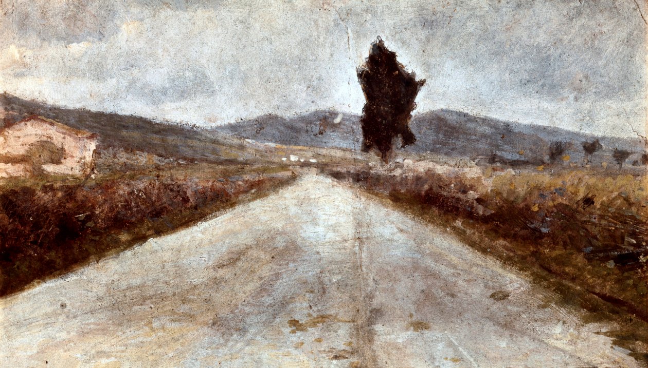 トスカーナの道アメデオ・モディリアーニ（1884-1920）の絵画 作： アメデオ・モディリアーニ