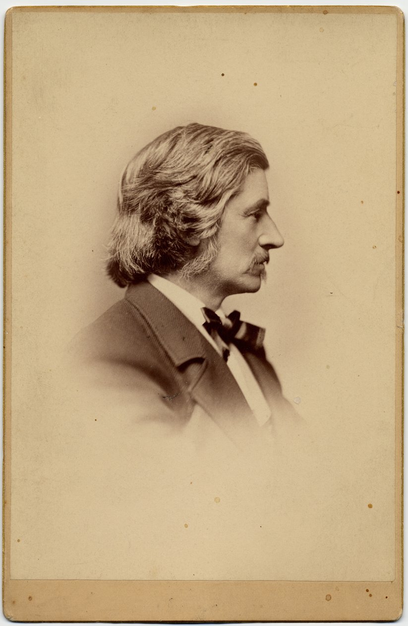 フランクリン・ベンジャミン・サンボーン（1831-1917）、アメリカの社会改革者、ジャーナリスト社会科学者。 HGスミス、ボストンの写真（アルブメン写真） 作： アメリカの写真家