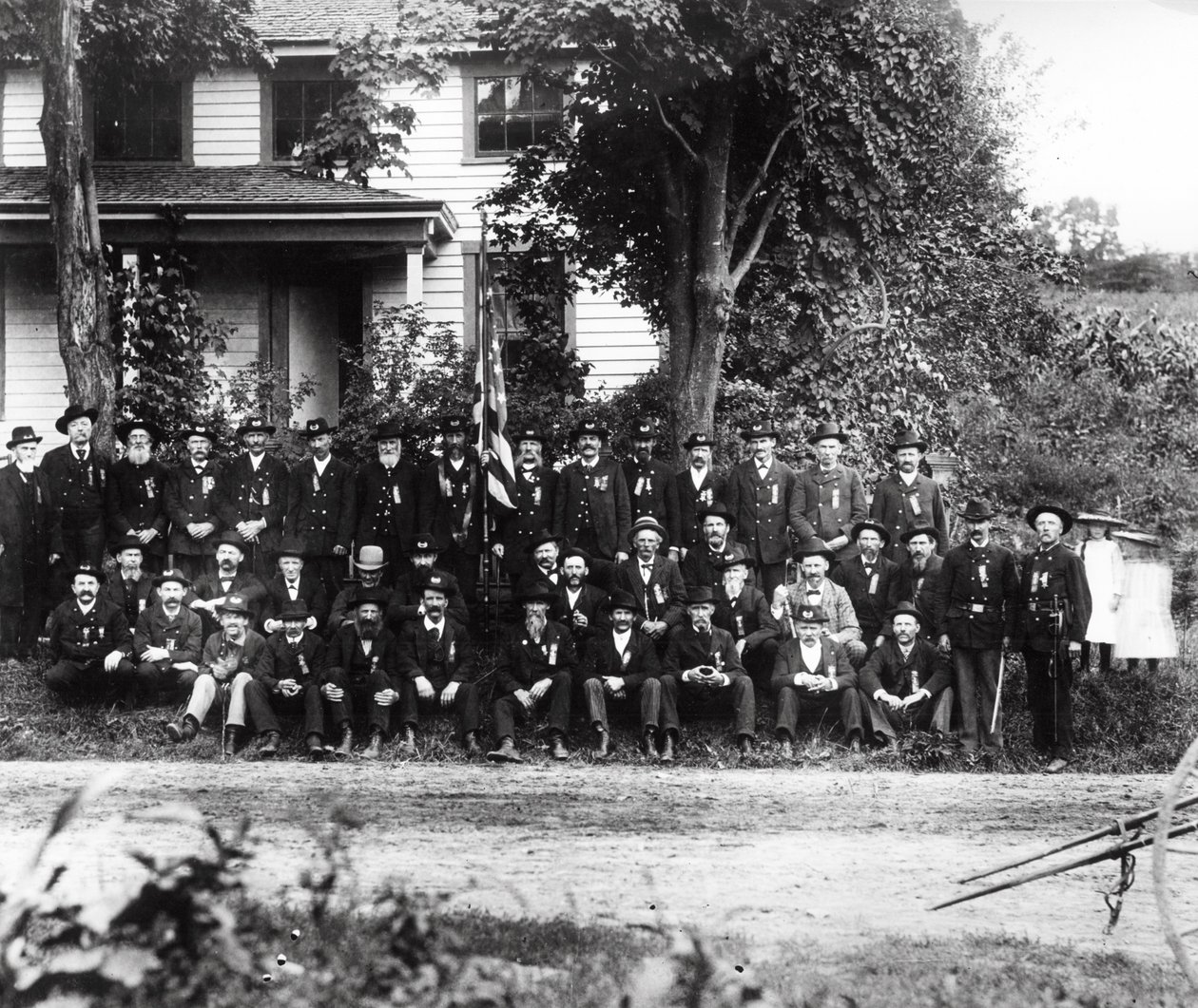 GAR南北戦争退役軍人、1890年頃 作： アメリカの写真家