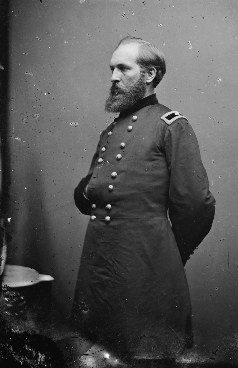 ジェームズ・ガーフィールド将軍、1861-65 作： アメリカの写真家