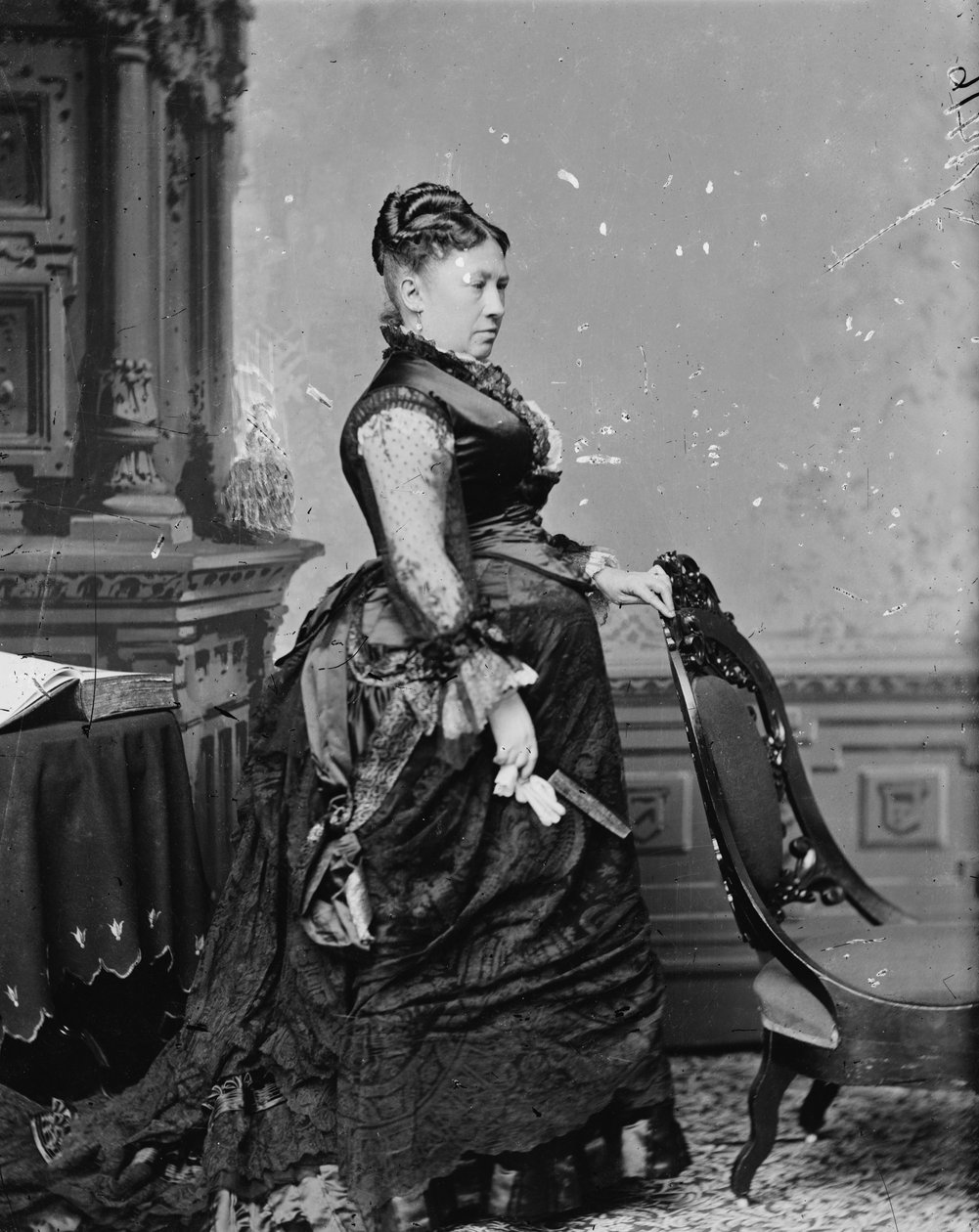 USグラント夫人、1870-80年 作： アメリカの写真家