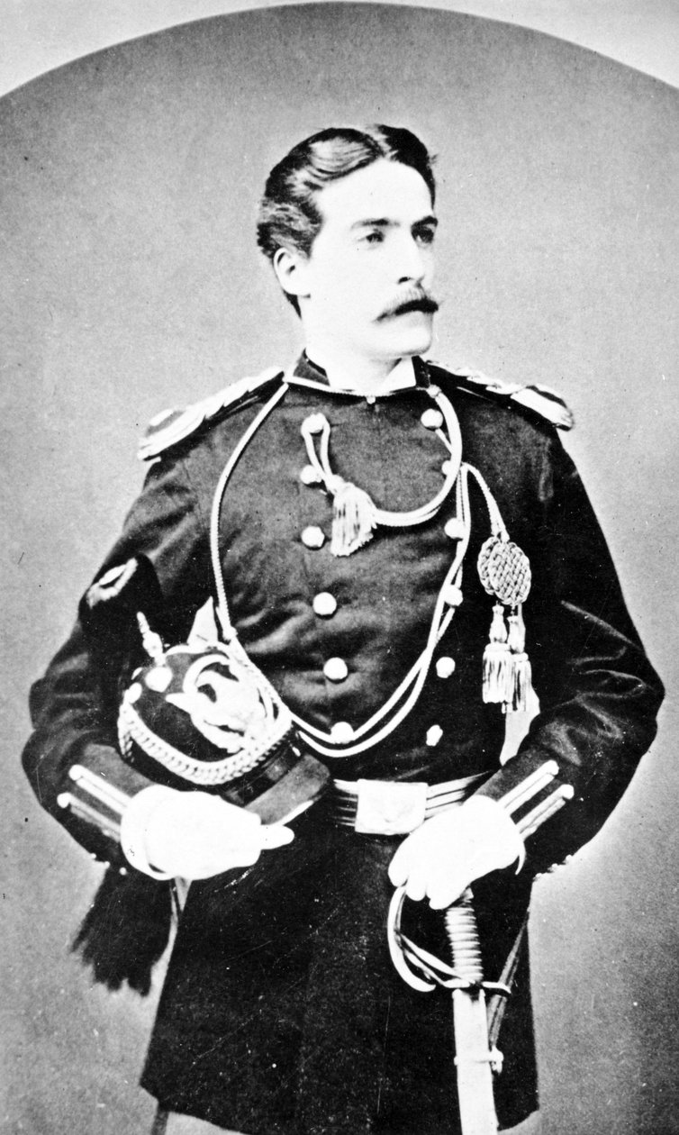 カスターの将校の一人、1860年代頃 作： アメリカの写真家