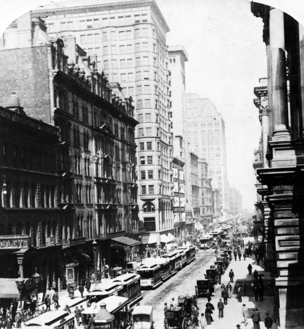 ランドルフストリート、シカゴ、1896 作： アメリカの写真家