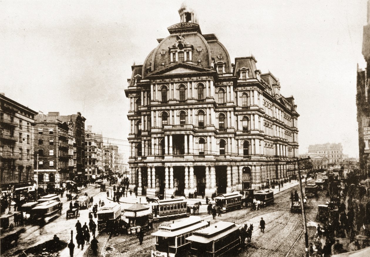 旧郵便局、ニューヨーク市、1887 作： アメリカの写真家