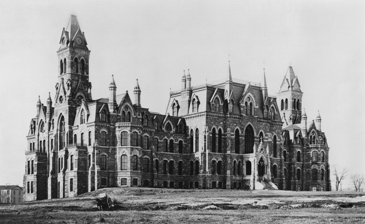 ペンシルベニア大学、フィラデルフィア、1900年頃 作： アメリカの写真家