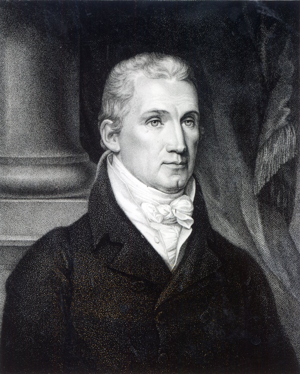 ジェームズモンロー、トーマスジンブレデ（1781-1832）によって彫刻 作： アメリカの学校