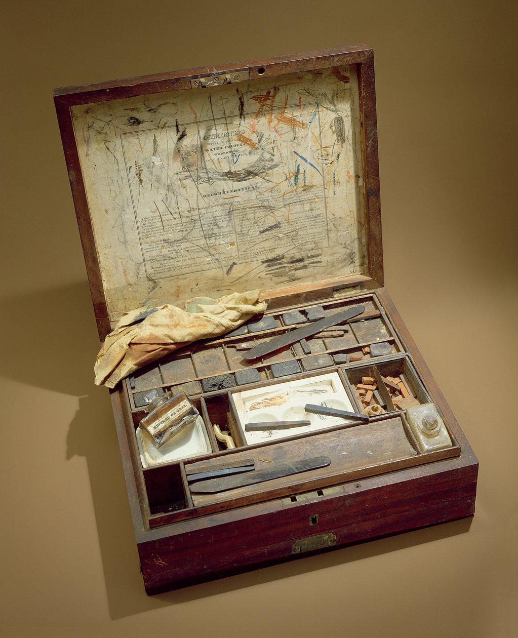 ジョンジェームスオーデュボン（1785-1851）のペイントボックス 作： アメリカの学校