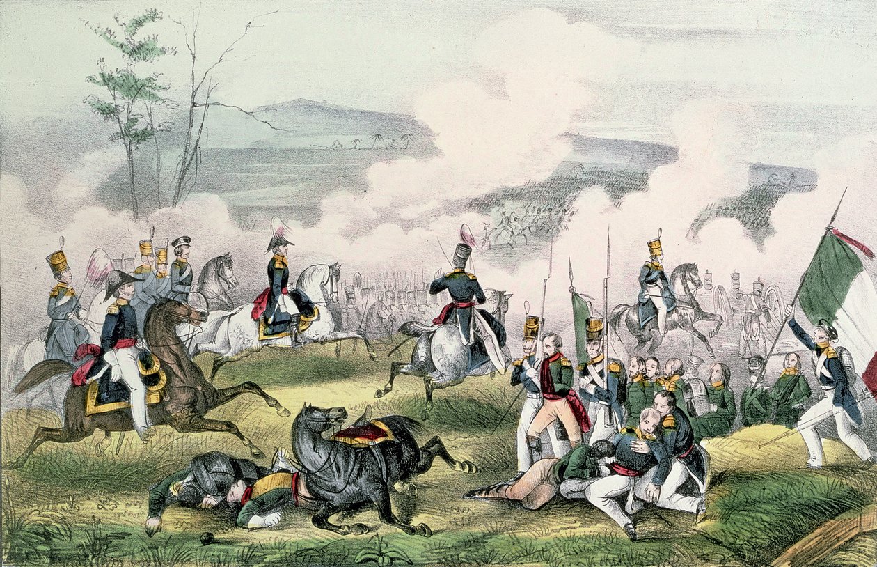 1846年5月8日、カリフォルニア州パロアルトの戦い 作： アメリカの学校