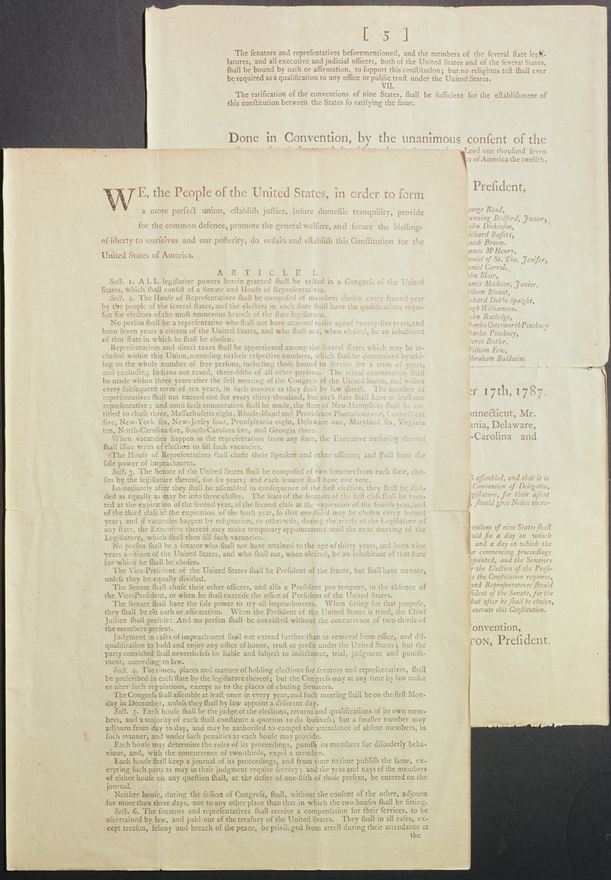 アメリカ合衆国憲法、1787 作： アメリカの学校