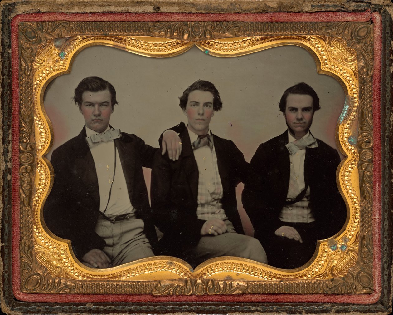 3 人の若い男性の肖像 作： アメリカの19世紀