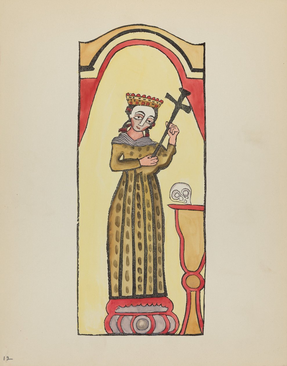 プレート 12: Saint Rita: Portfolio "Spanish Colonial Designs of New Mexico" より 作： アメリカの20世紀