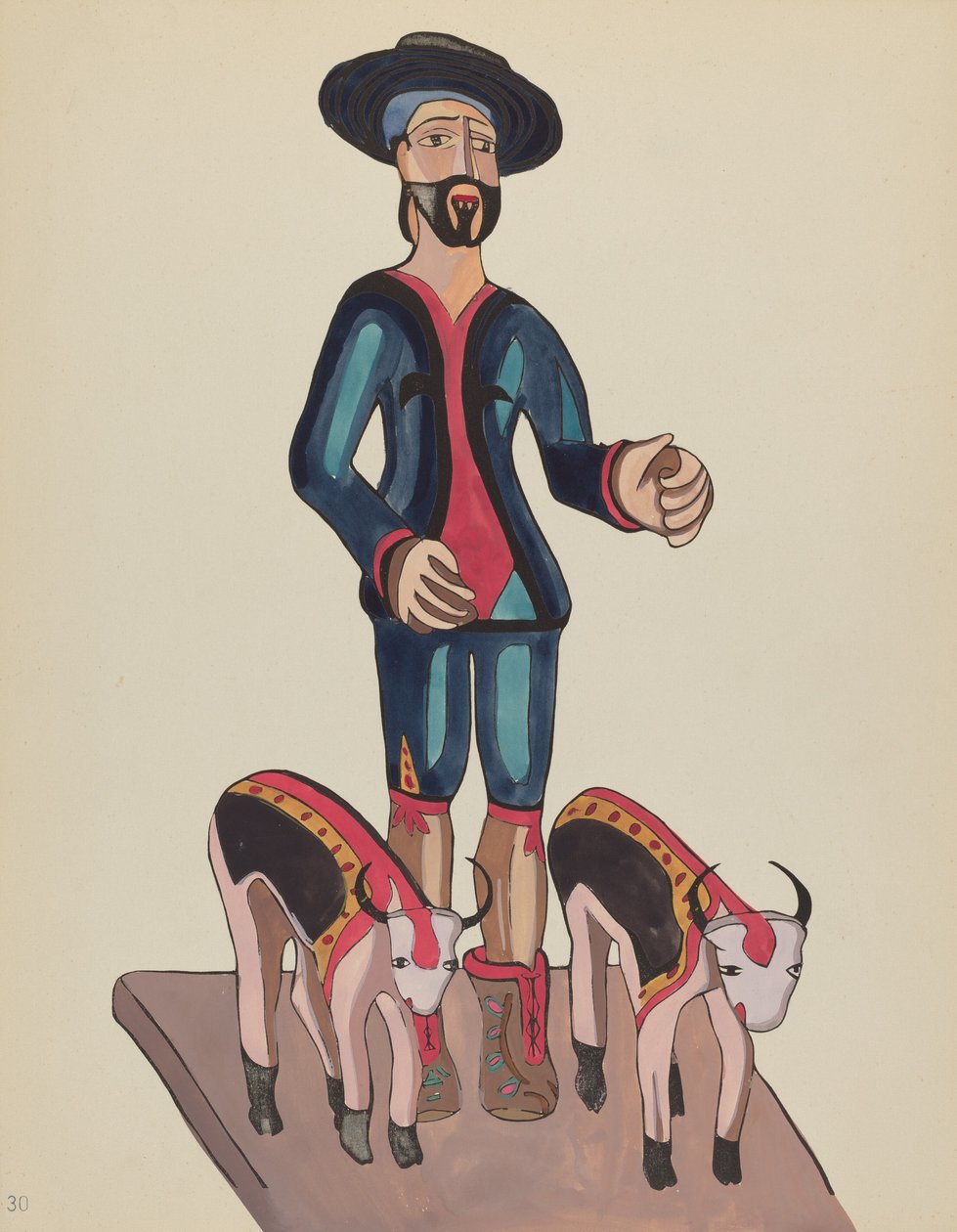 プレート 30: Saint Isidore: Portfolio "Spanish Colonial Designs of New Mexico" より 作： アメリカの20世紀